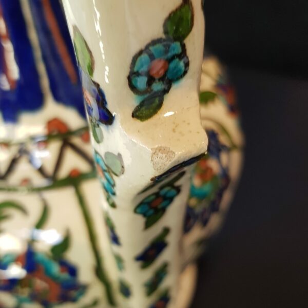 aiguiere ceramique bleu vintage merveille et bout de chandelle 3
