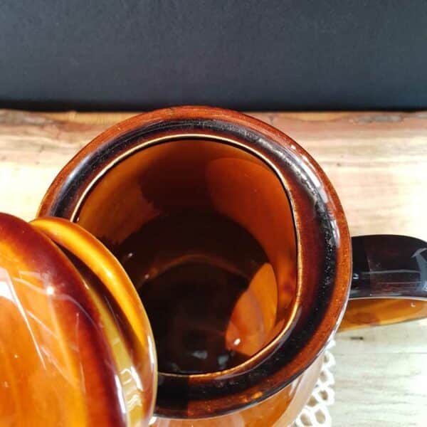 cafetiere theiere verseuse ceramique faience saint clement brocante 2