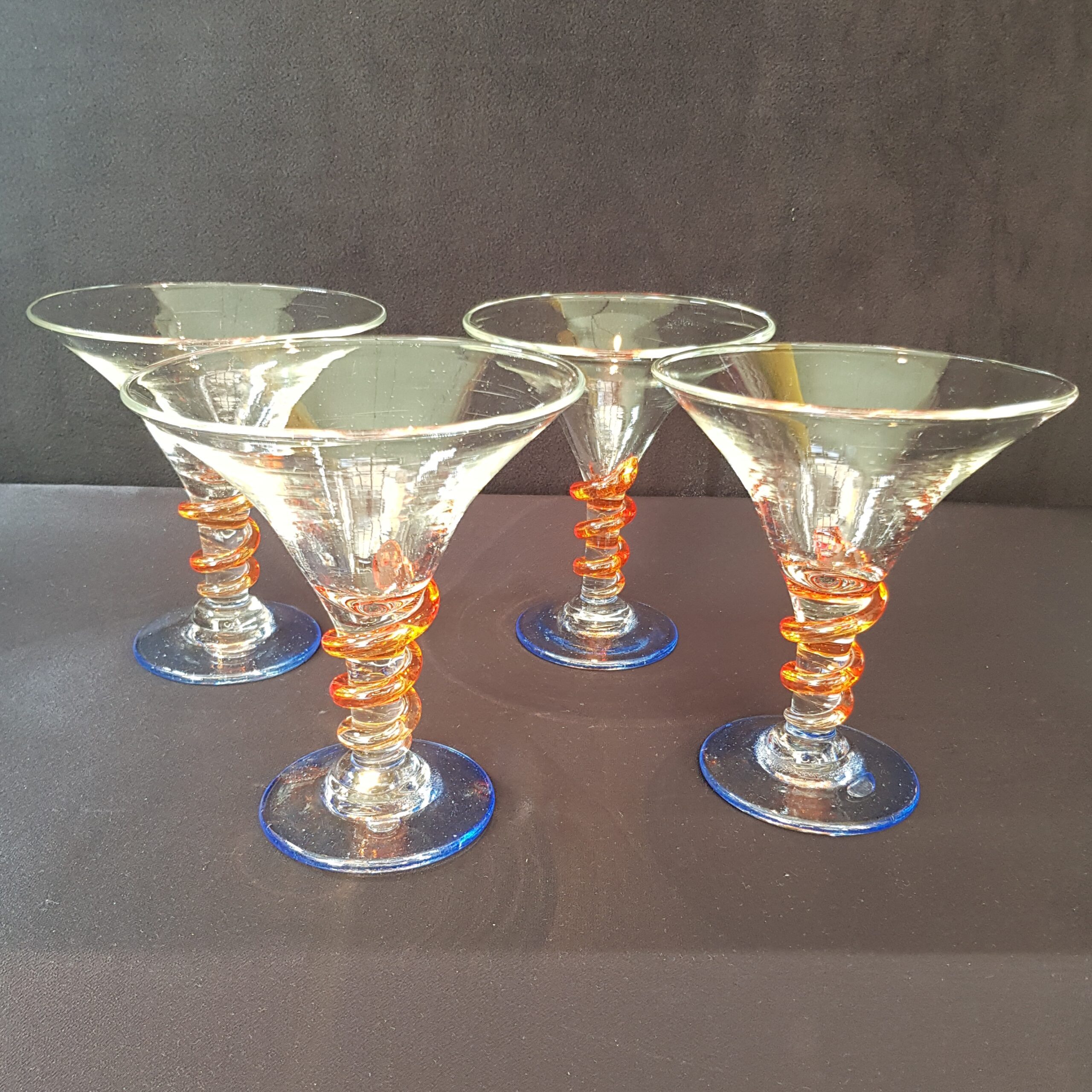 coupe glace sorbet verre souffle brocante seconde main vintage scaled