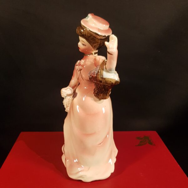 figurine porcelaine rose doree merveille et bout de chandelle 2