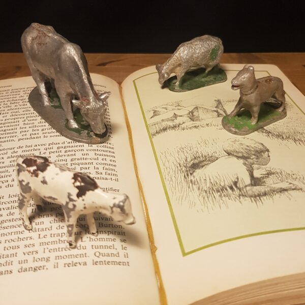 figurines fonte aluminium quiralu animaux merveille et bout de chandelle