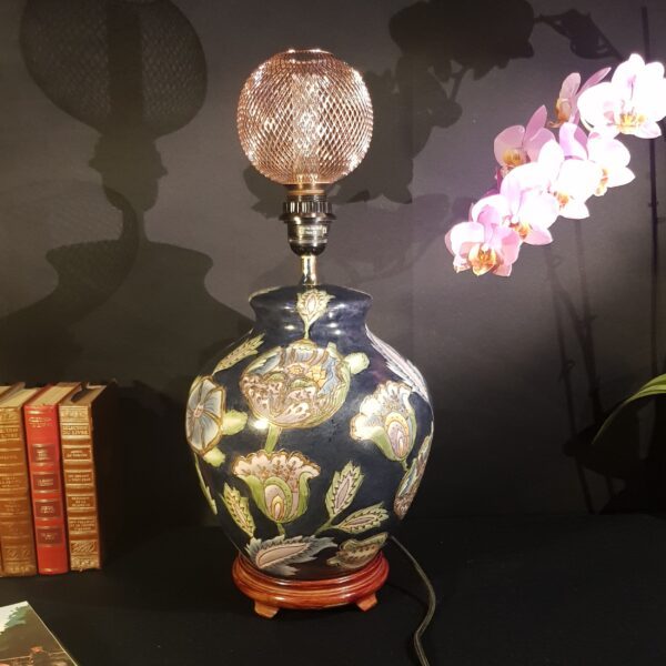 lampe decor floral ceramique merveille et bout de chandelle 1