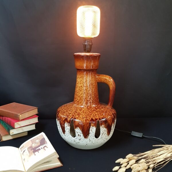 lampe en ceramique baudin vintage merveille et bout de chandelle