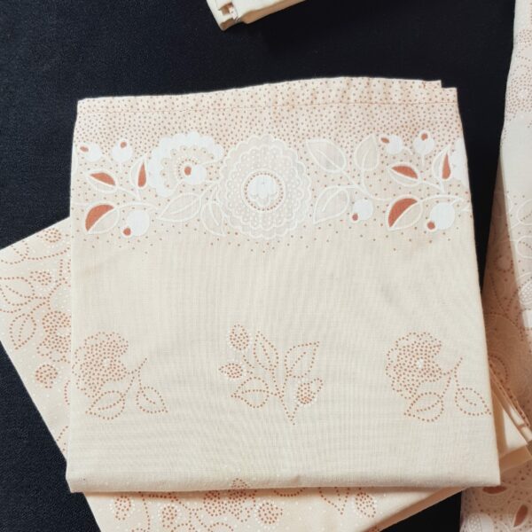 nappe serviettes tissus rose merveille et bout de chandelle 2
