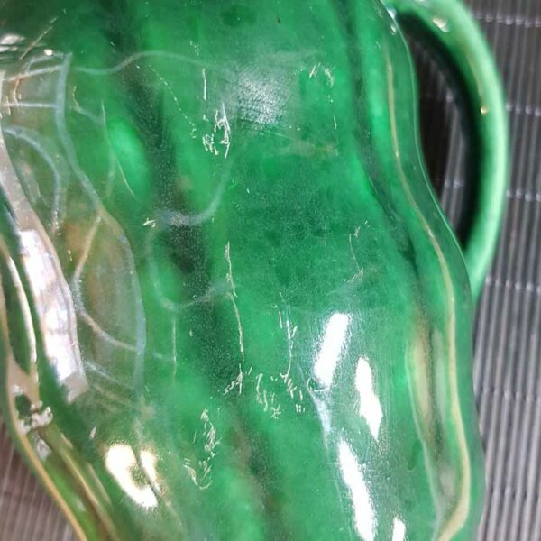 pichet broc ceramique vert brocante merveille bout de chandelle 4
