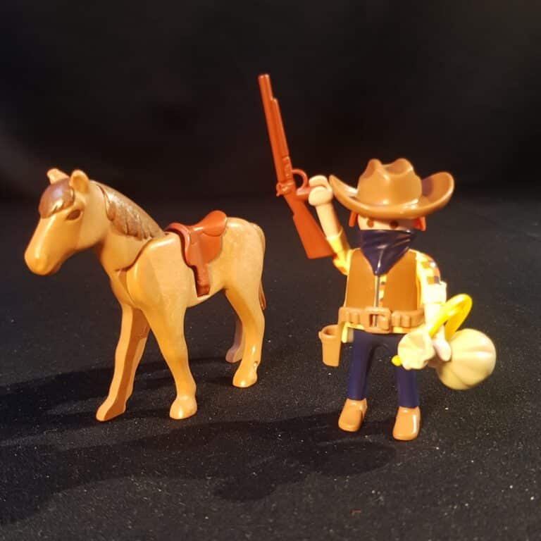 playmobil cow boy cheval jouet merveille et bout de chandelle