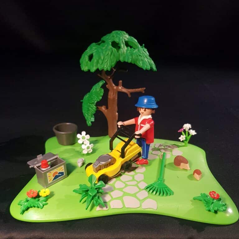 playmobil jardinier tondeuse jouet jeu merveille et bout de chandelle