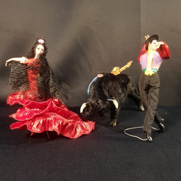 poupees danseurs flamenco taureau espagne merveille et bout de chandelle