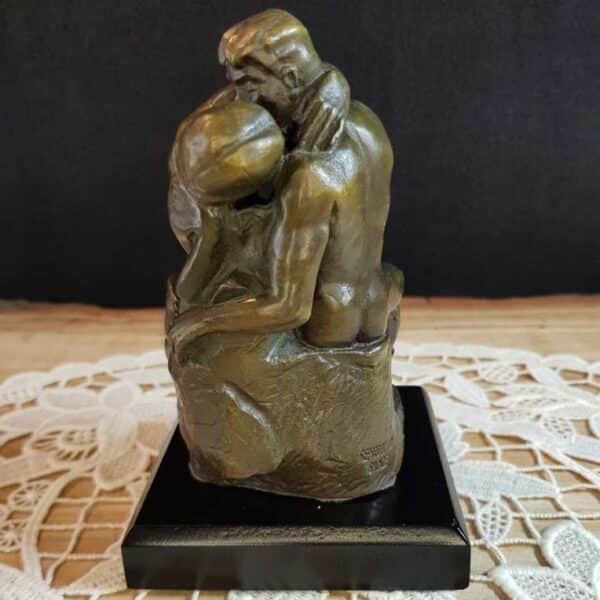 statue bronze reproduction le baiser rodin socle seconde main 3