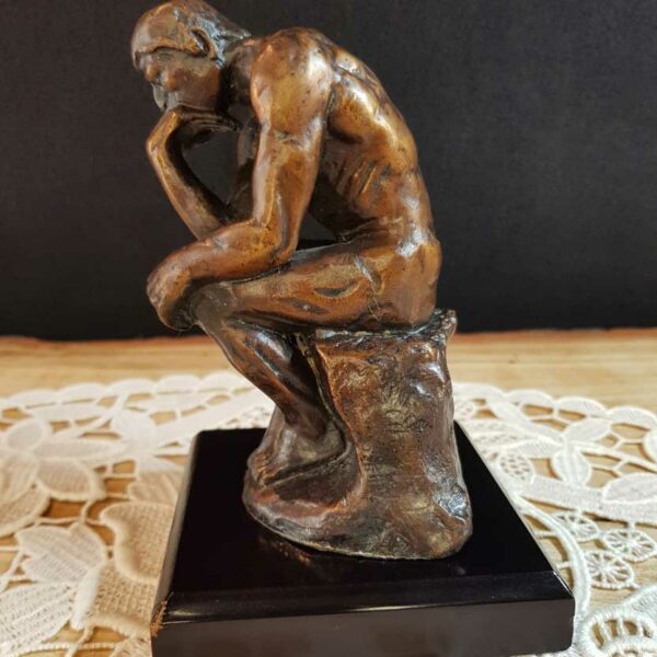 statue bronze reproduction le penseur rodin socle seconde main 2