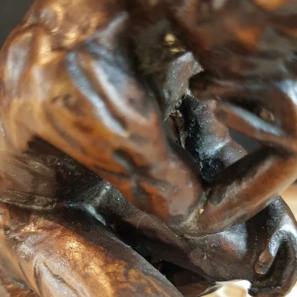 statue bronze reproduction le penseur rodin socle seconde main 5