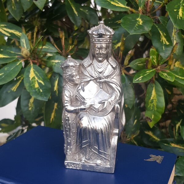 statuette metallique sainte anne bondieuserie merveille et bout de chandelle