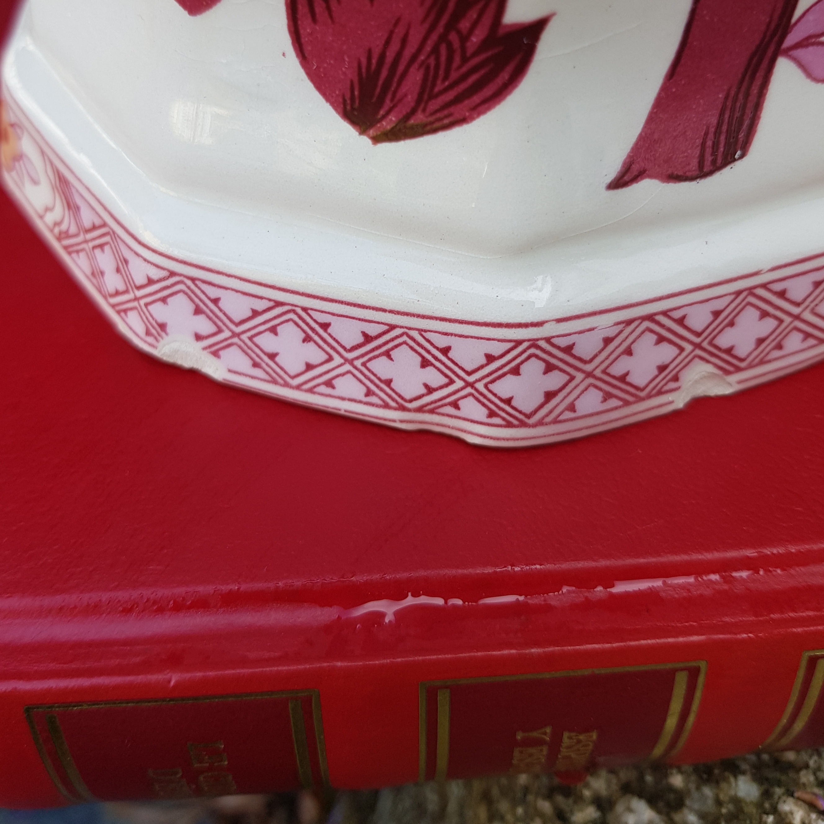 vase asiatique ceramique rose merveille et bout de chandelle 8