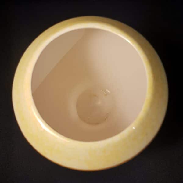 vase ceramique jaune fleurs merveille et bout de chandelle 4