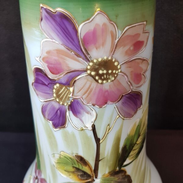 vase opaline emaille fleurs merveille et bout de chandelle 2