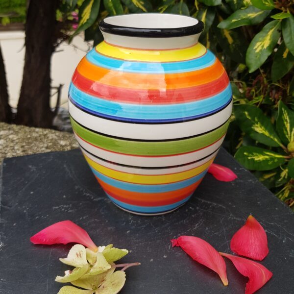 vase rayures multicolore vitamine merveille et bout de chandelle 2