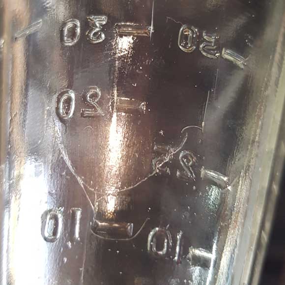 verre mesureur doseur ancien merveille bout de chandelle brocante 4
